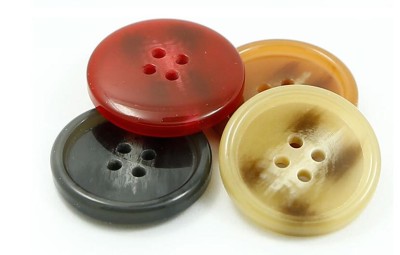 TJ  JK  時尚四眼樹脂鈕扣  25mm 細節-3